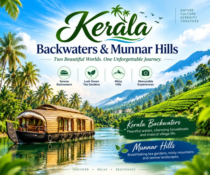Kerala Backwaters & Munnar Hills